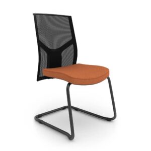 SBS Ipernet Mesh Black Visitor Chair - Without Armrest