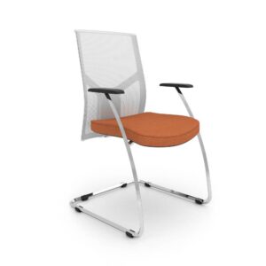 SBS Ipernet Mesh White Visitor Chair
